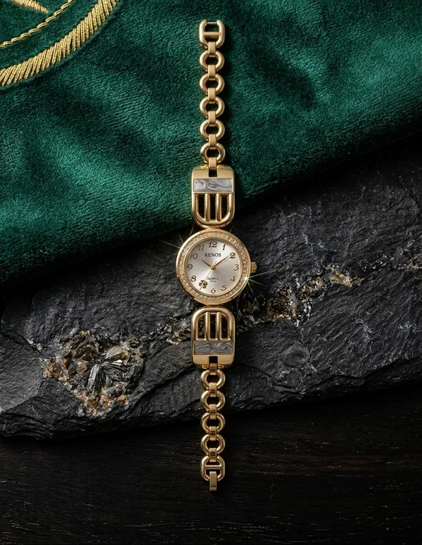 Anti_Tarnish_Bracelet_Round_Dial_Quardz_Watch