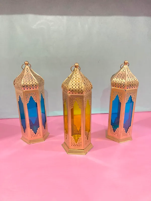 Metal_Glass_Moroccan_Hexagonal_Coloured_Glass_Lantern