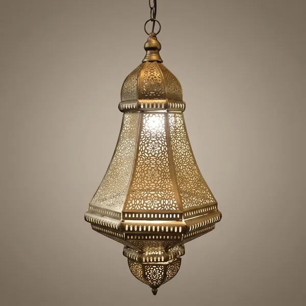 Mild_Steel_Moroccan_Filigree_Antique_Gold_Hanging_Lamp