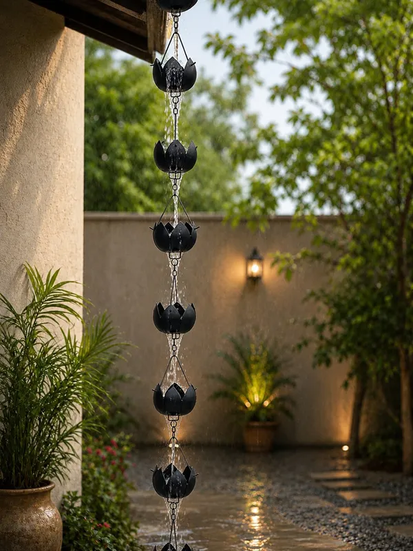 Mild_Steel_Decorative_Black_Rain_Chain