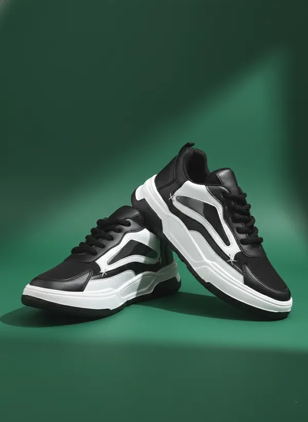 Black_Synthetic_Leather_Sports_Shoes_For_Men