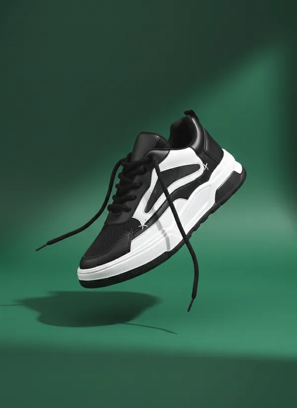 Black_Synthetic_Leather_Sports_Shoes_For_Men