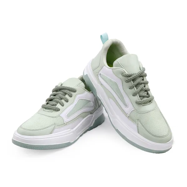 Green_Synthetic_Leather_Sports_Shoes_For_Men