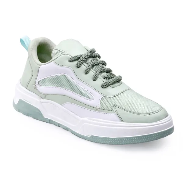 Green_Synthetic_Leather_Sports_Shoes_For_Men