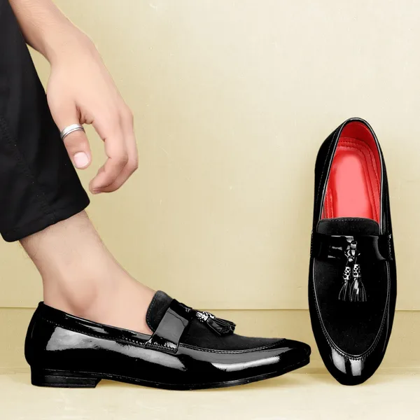 Black_Synthetic_Leather_Loafer_For_Men