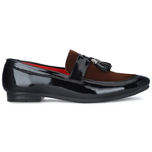 Black_And_Brown_Synthetic_Leather_Loafer_For_Men