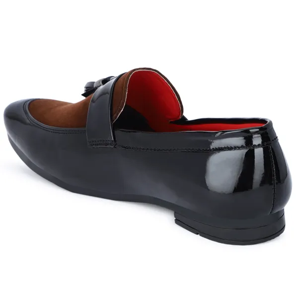 Black_And_Brown_Synthetic_Leather_Loafer_For_Men