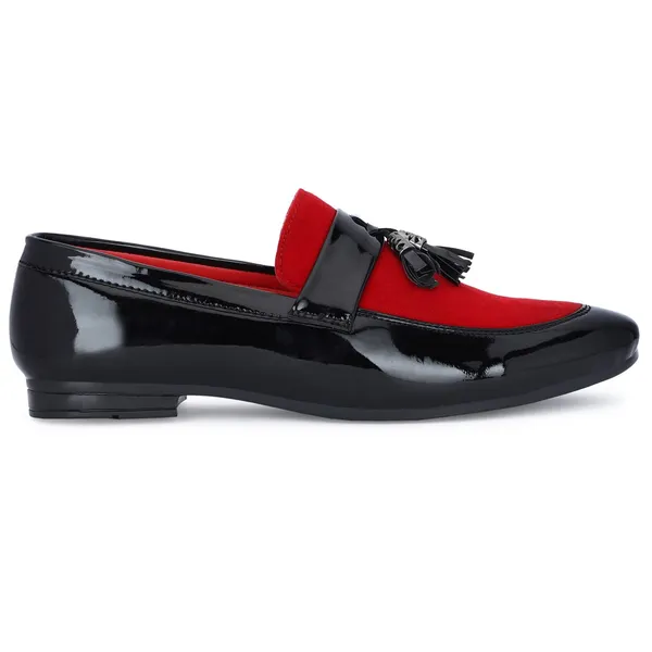 Black_And_Red_Synthetic_Leather_Loafer_For_Men