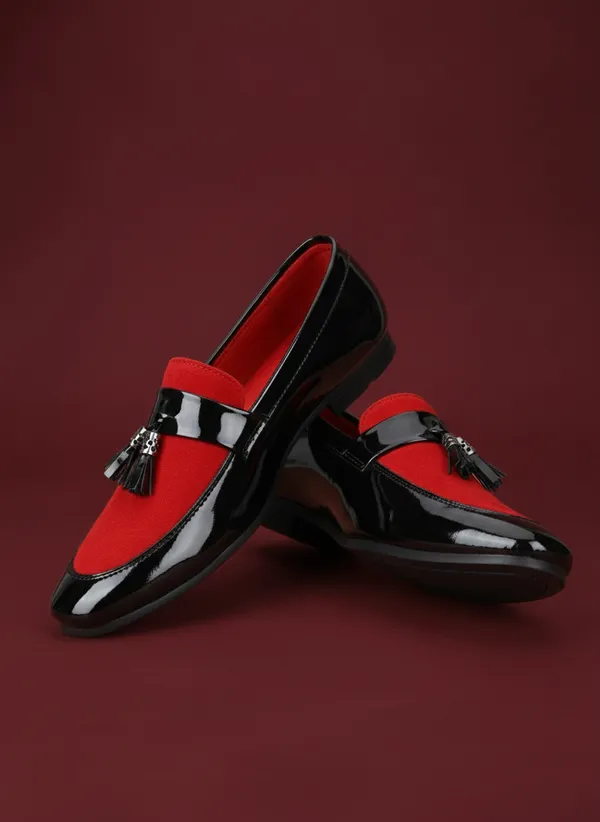 Black_And_Red_Synthetic_Leather_Loafer_For_Men