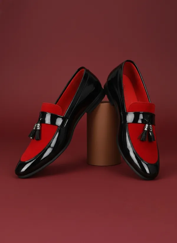 Black_And_Red_Synthetic_Leather_Loafer_For_Men