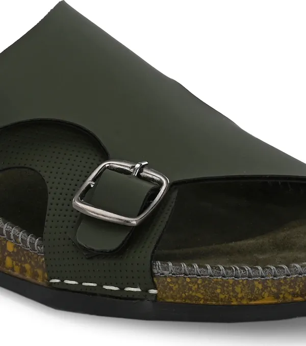 Olive_Synthetic_Leather_Slipper_For_Men