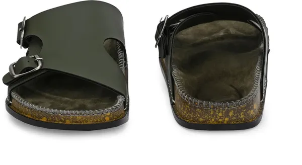 Olive_Synthetic_Leather_Slipper_For_Men