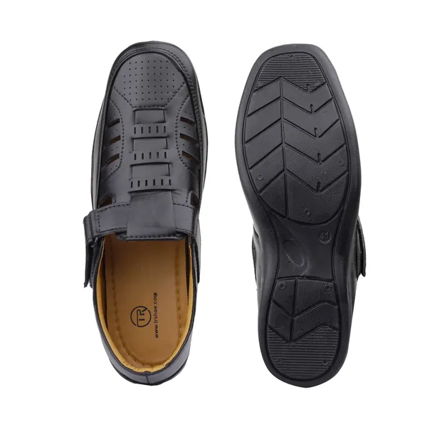 Black_Synthetic_Leather_Sandal_For_Men