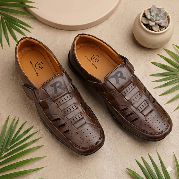 Brown_Synthetic_Leather_Sandal_For_Men