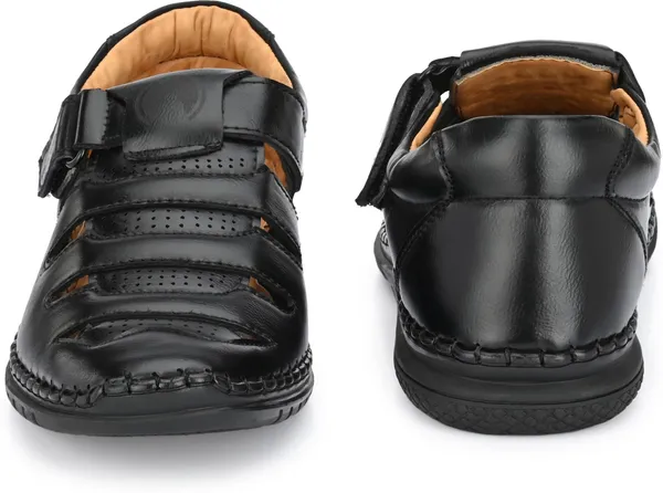 Black_Synthetic_Leather_Sandal_For_Men