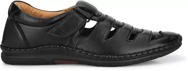 Black_Synthetic_Leather_Sandal_For_Men