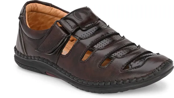 Brown_Synthetic_Leather_Sandal_For_Men