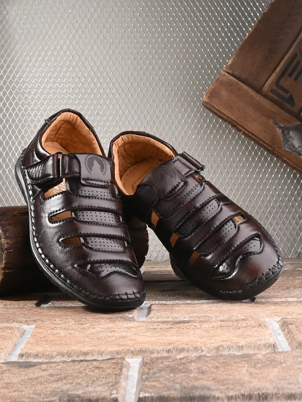 Brown_Synthetic_Leather_Sandal_For_Men