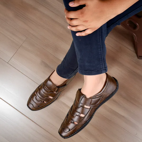 Brown_Synthetic_Leather_Sandal_For_Men