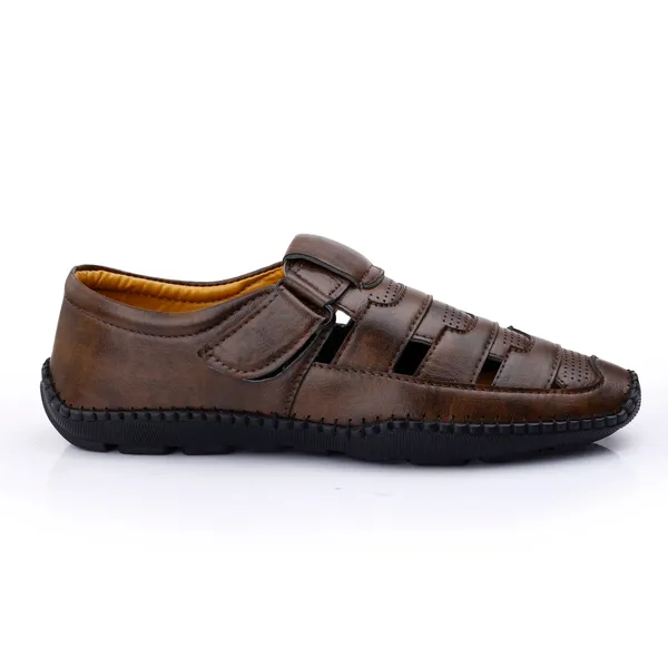Brown_Synthetic_Leather_Sandal_For_Men