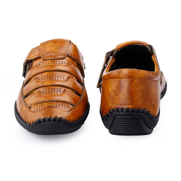 Tan_Synthetic_Leather_Sandal_For_Men