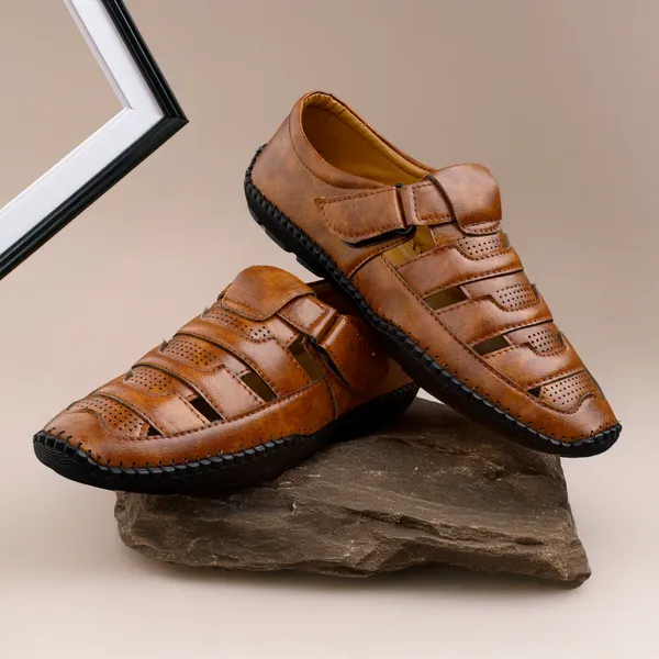 Tan_Synthetic_Leather_Sandal_For_Men