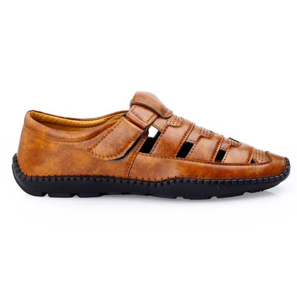 Tan_Synthetic_Leather_Sandal_For_Men