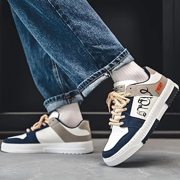 Blue_Synthetic_Leather_Casual_Shoes_For_Men