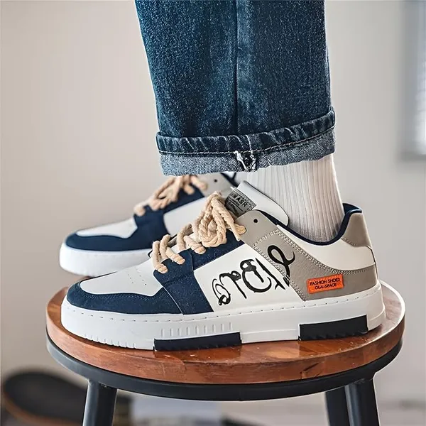 Blue_Synthetic_Leather_Casual_Shoes_For_Men