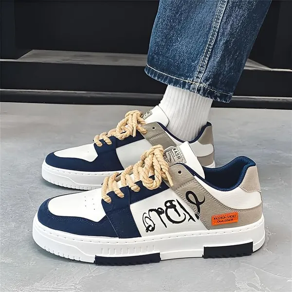 Blue_Synthetic_Leather_Casual_Shoes_For_Men
