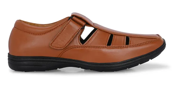 Tan_Synthetic_Leather_Sandal_For_Men