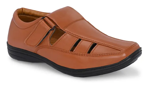 Tan_Synthetic_Leather_Sandal_For_Men
