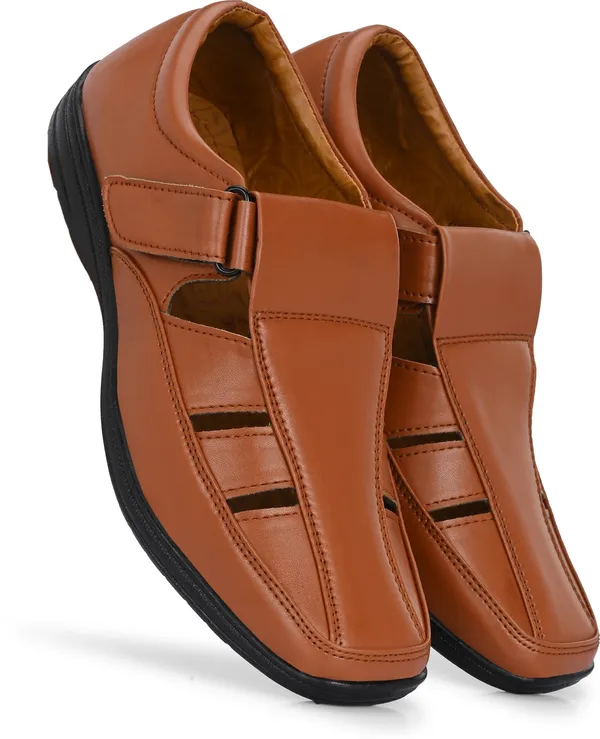 Tan_Synthetic_Leather_Sandal_For_Men