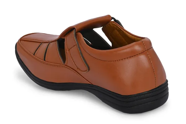 Tan_Synthetic_Leather_Sandal_For_Men