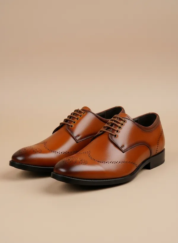 Tan_Synthetic_Leather_Formal_Shoes_For_Men