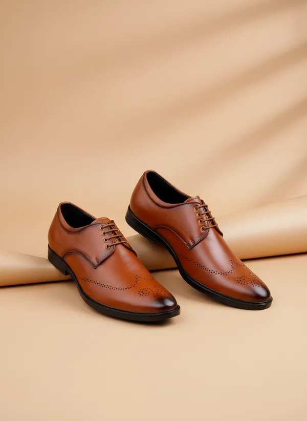 Tan_Synthetic_Leather_Formal_Shoes_For_Men