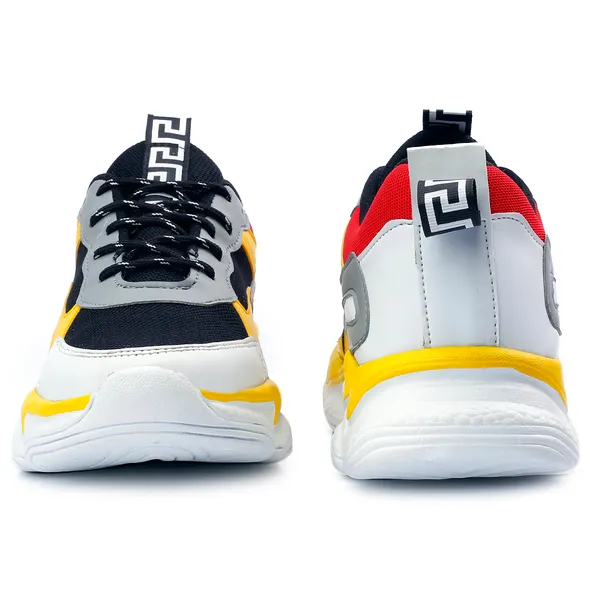 Yellow_Mesh_Sports_Shoes_For_Men
