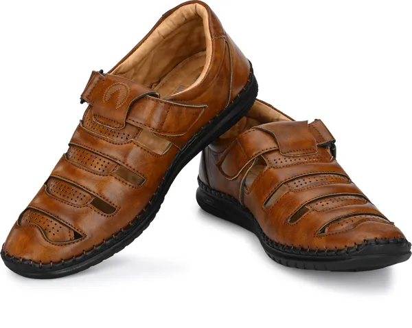 Tan_Synthetic_Leather_Sandal_For_Men