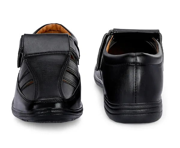 Black_Synthetic_Leather_Sandal_For_Men