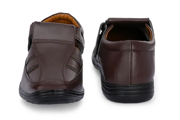 Brown_Synthetic_Leather_Sandal_For_Men