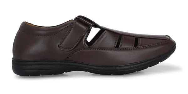 Brown_Synthetic_Leather_Sandal_For_Men