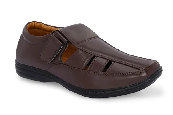 Brown_Synthetic_Leather_Sandal_For_Men