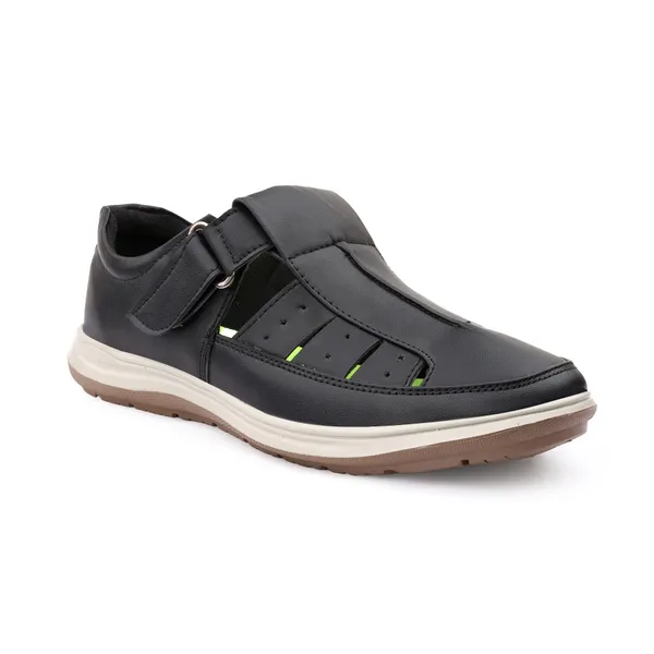 Black_Synthetic_Leather_Sandal_For_Men