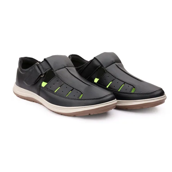 Black_Synthetic_Leather_Sandal_For_Men
