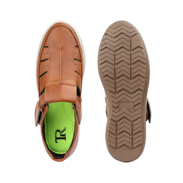 Tan_Synthetic_Leather_Sandal_For_Men