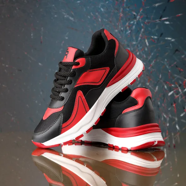 Red_Mesh_Sports_Shoes_For_Men