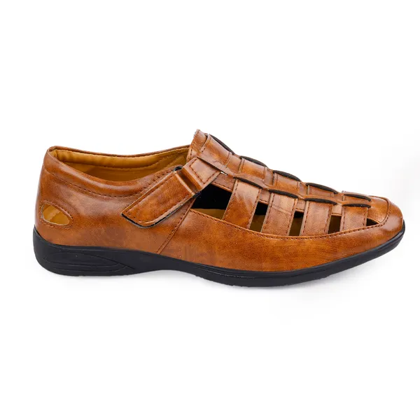Tan_Synthetic_Leather_Sandal_For_Men