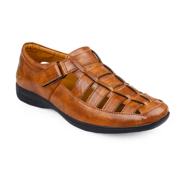 Tan_Synthetic_Leather_Sandal_For_Men