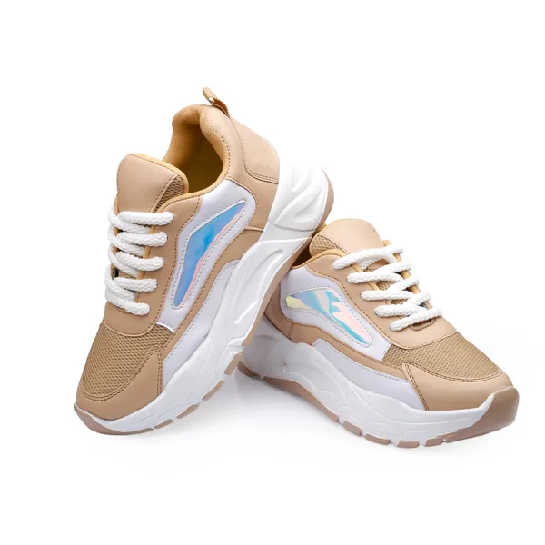 Cream_Synthetic_Leather_Casual_Shoes_For_Men