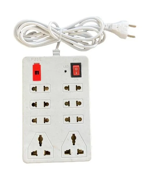 Mlu_Extension_Bord_Combo_Of_8_1_And_4_4_Universal_Pluge_With_Safety_Fuse_And_Led_Light_Abs_Shock_Proof_Body